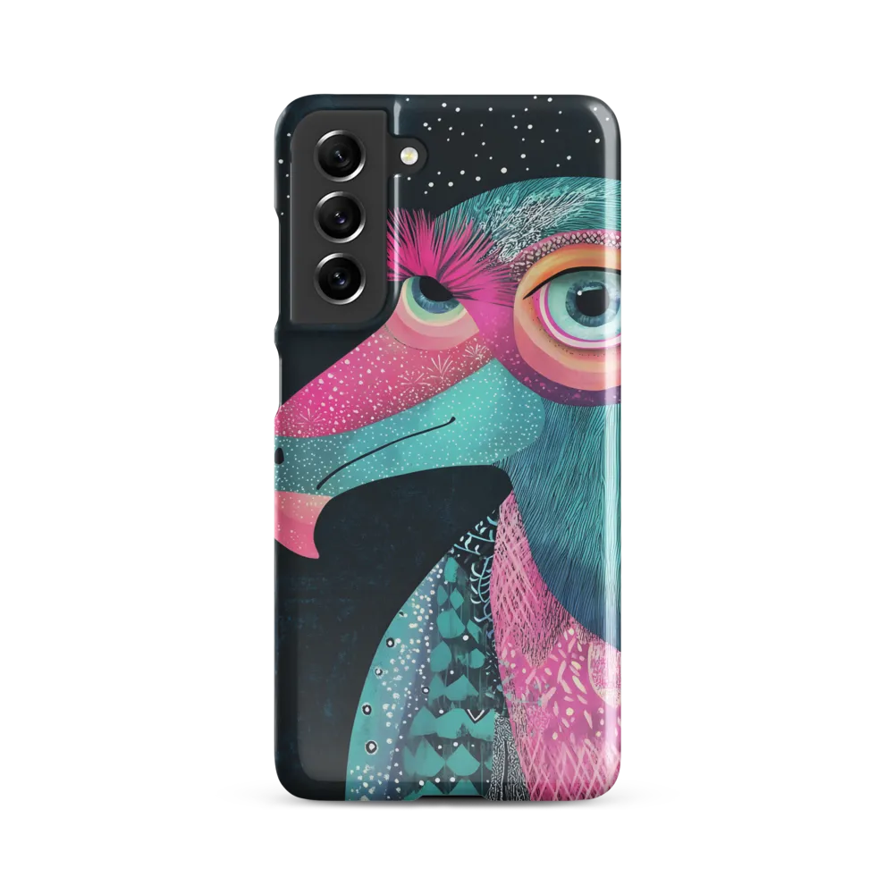 Whimsical Vulture: A Dance of Colors | Phone Case |  S21 FE | Snap Case | Glossy