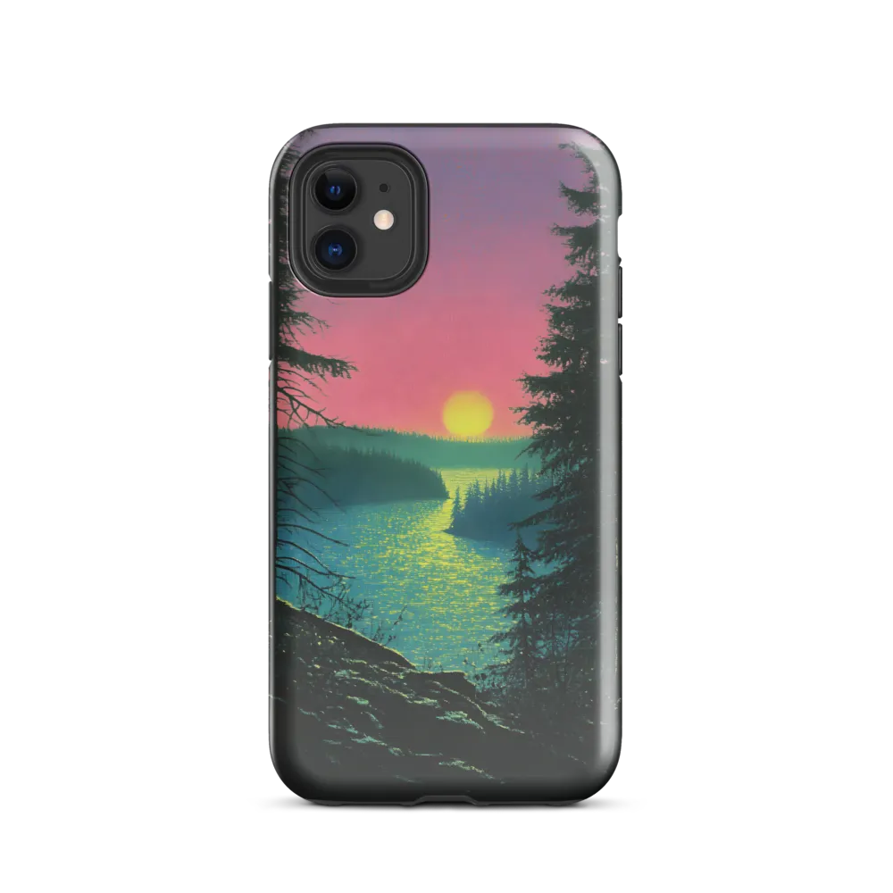 Serene Sunset by the Tranquil River