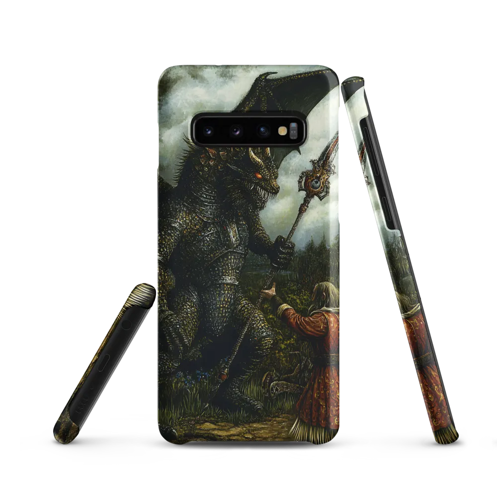 The Confrontation: Dragon vs. Wizard | Phone Case |  S10 | Snap Case | Matte