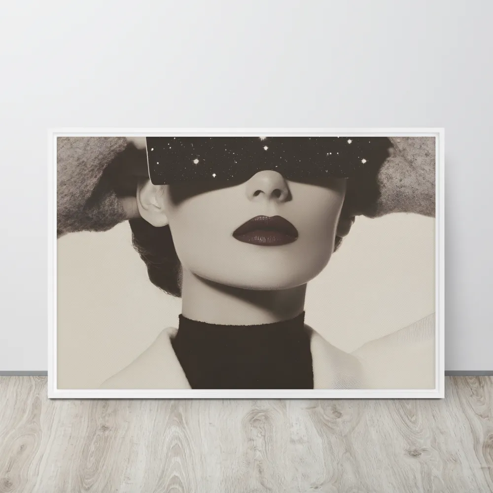 Celestial Elegance | Canvas with White Frame | 24″×36″