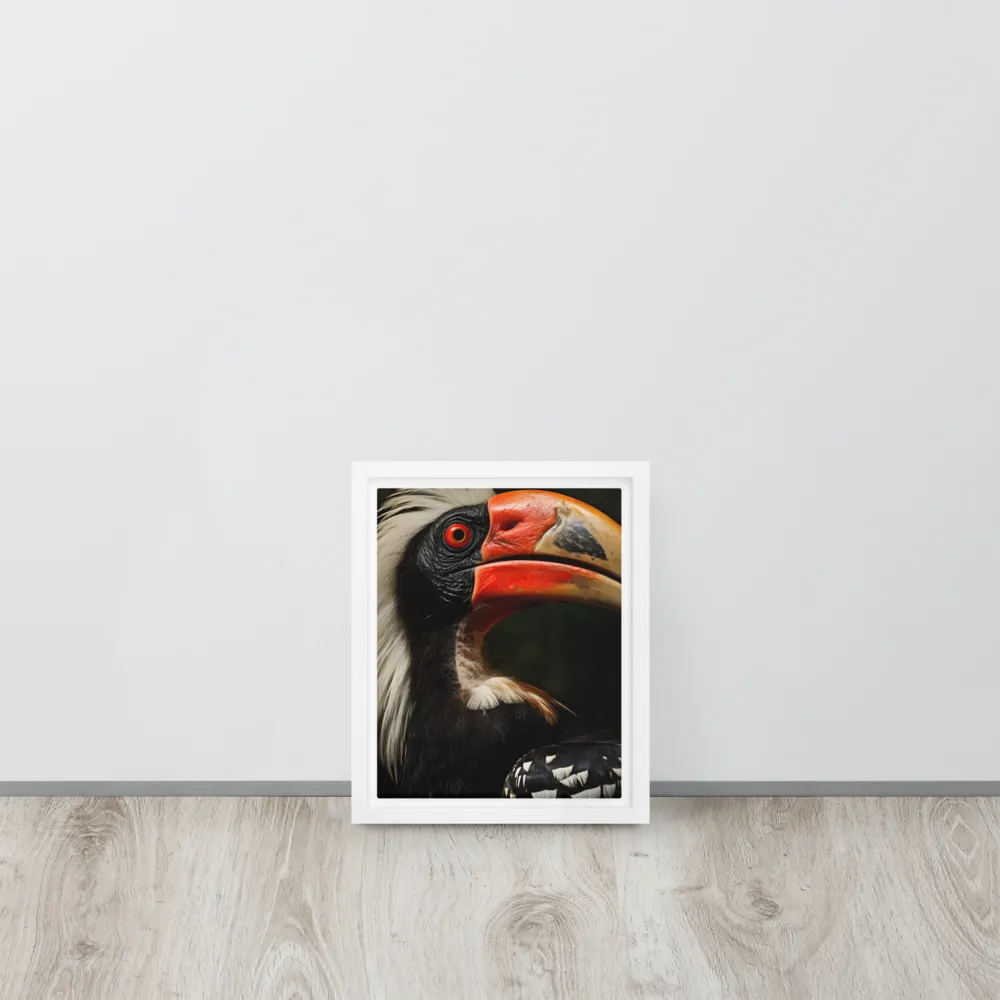 Majesty of the Hornbill | Canvas with White Frame | 8″×10″