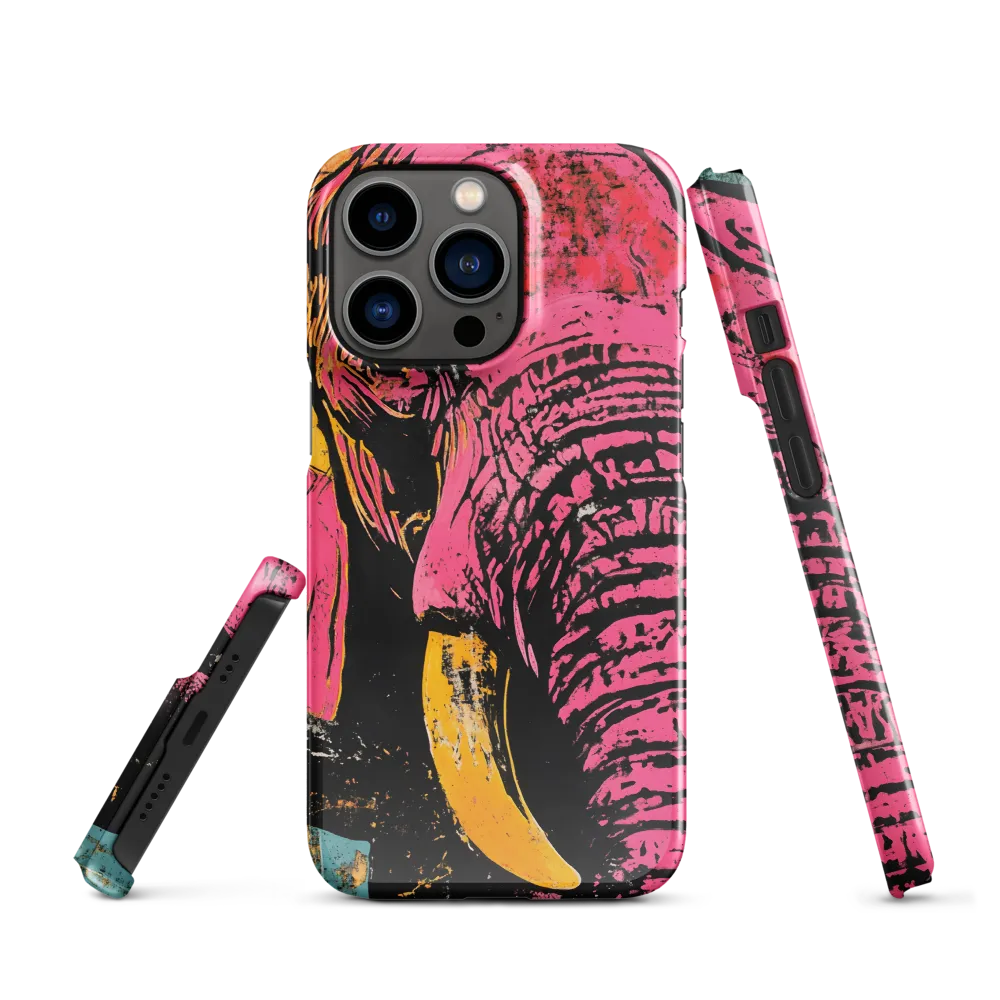 Bold Encounter: The Vibrant Elephant | Phone Case |  13 Pro | Snap Case | Glossy