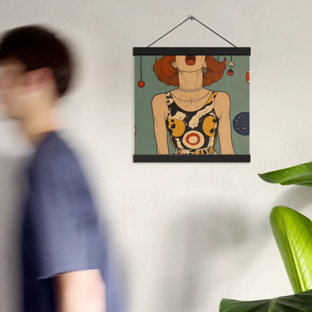 Awakening Expression | Poster With Black Wood Hanger | 12″×12″