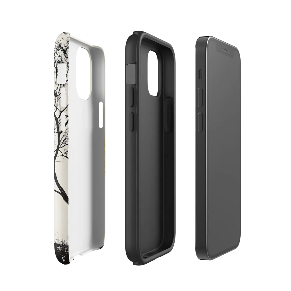 Whispers of Solitude | Phone Case |  12 mini | Tough Case | Glossy