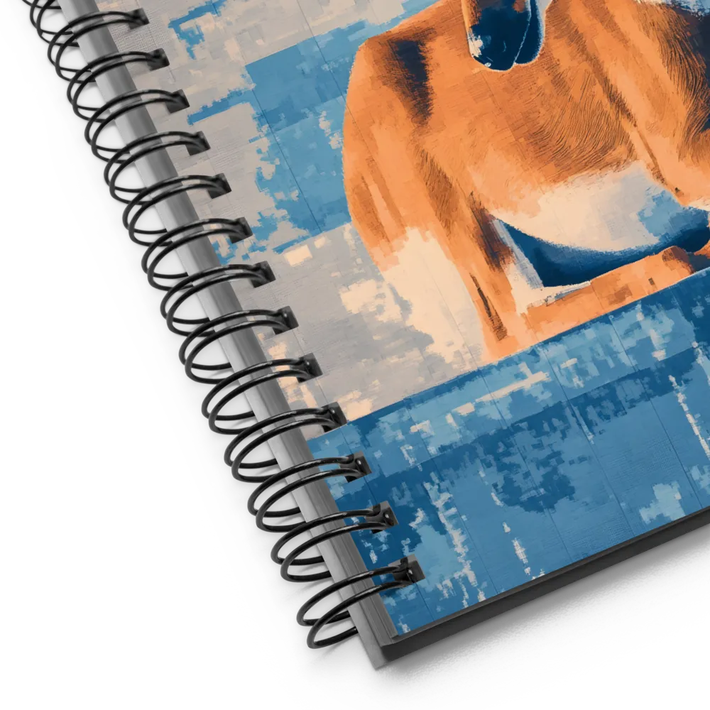 Serenity in Color: The Reclining Deer | Spiral Notebook