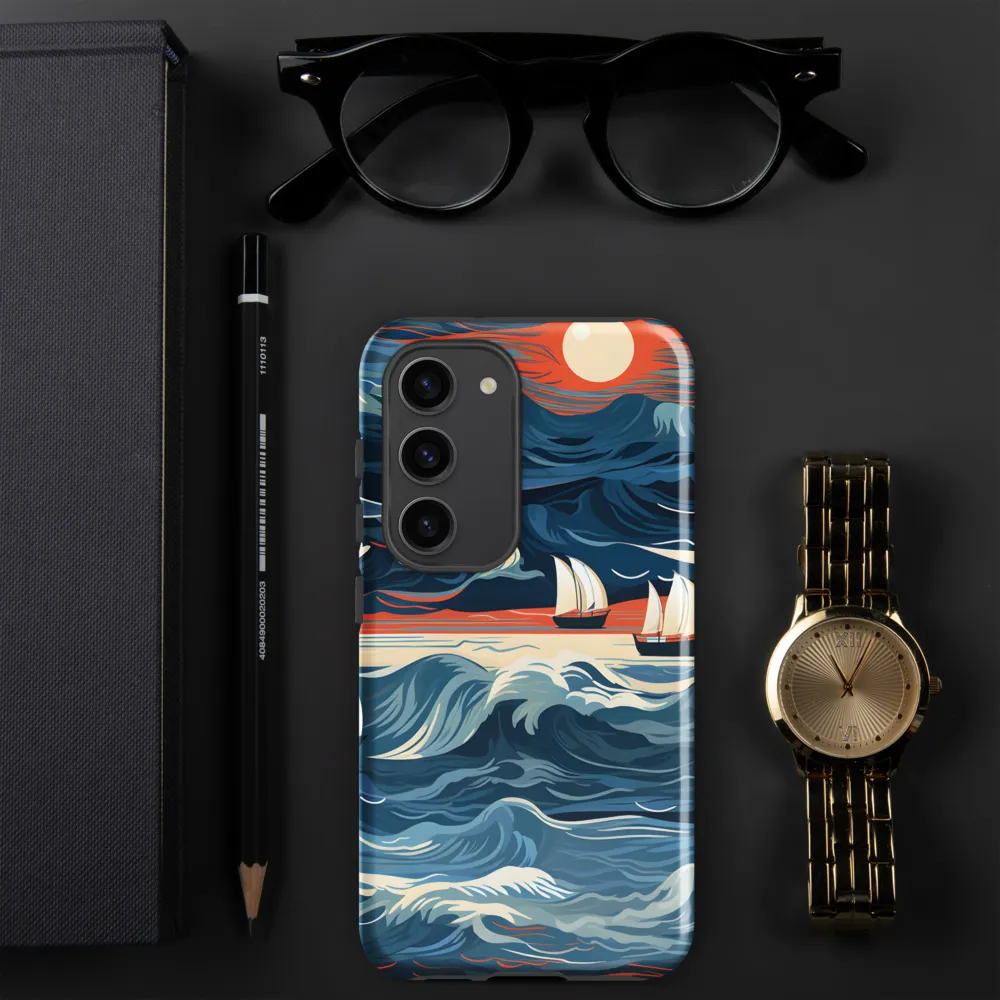 Ocean Whispers: A Voyage at Dusk