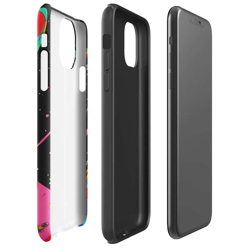 Cosmic Voyage: The Neon Lift-Off | Phone Case |  11 Pro Max | Tough Case | Glossy