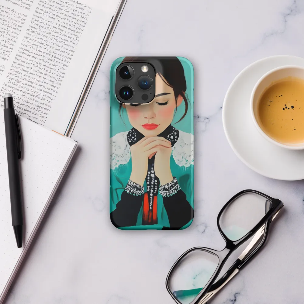 Serenity in Turquoise | Phone Case |  16 Pro Max | Snap Case | Matte