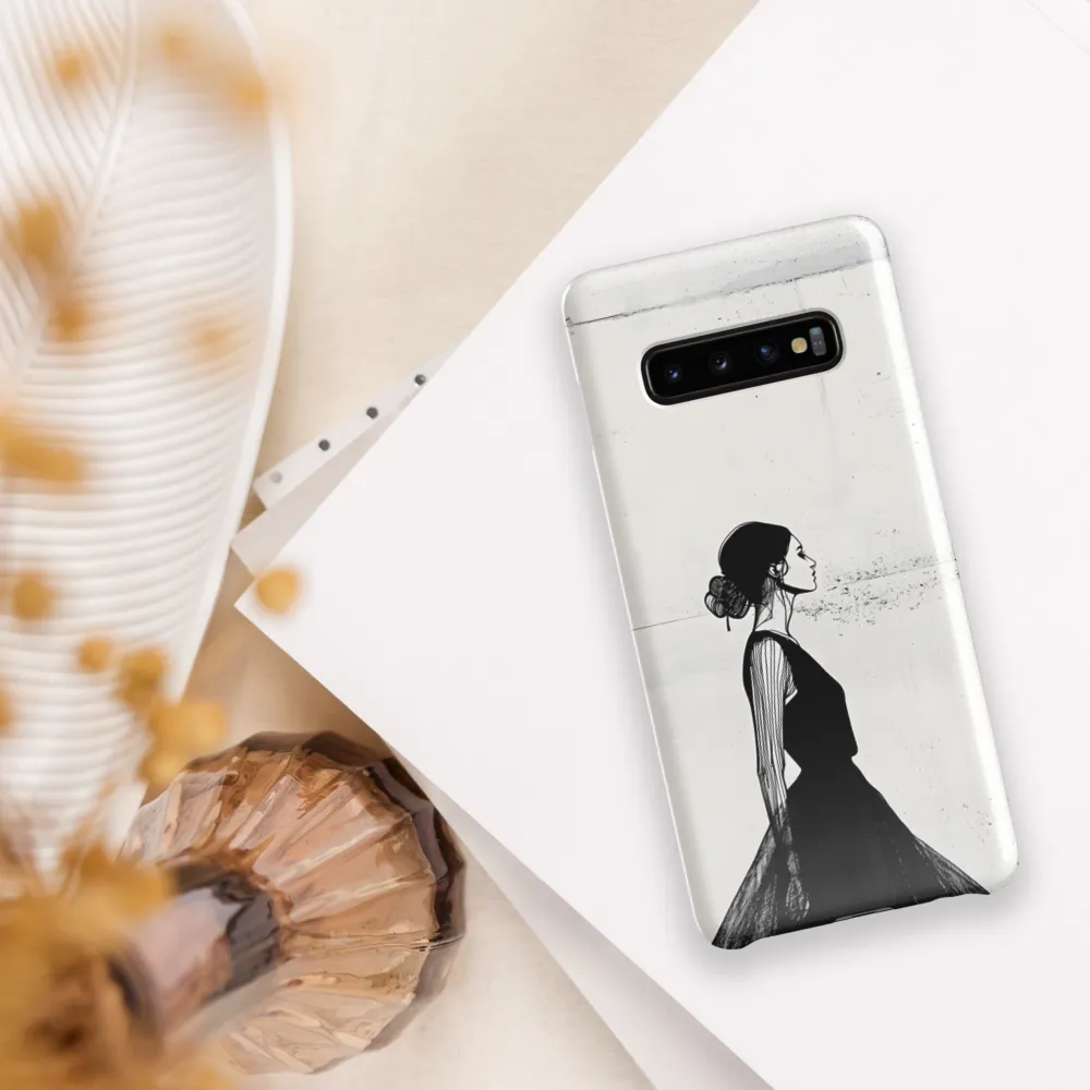 Elegance in Monochrome | Phone Case |  S10 Plus | Snap Case | Glossy