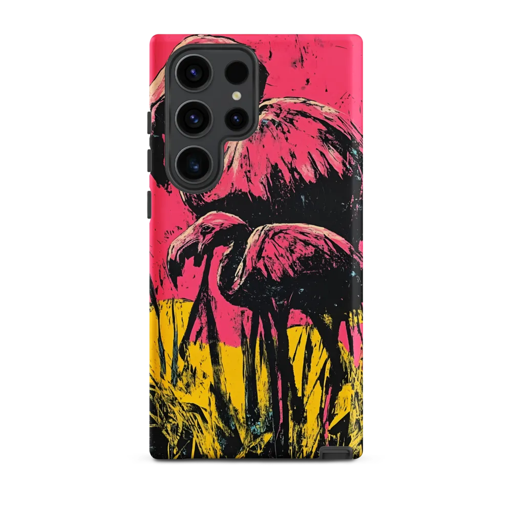 Flamingo Duet: A Pop Art Expression