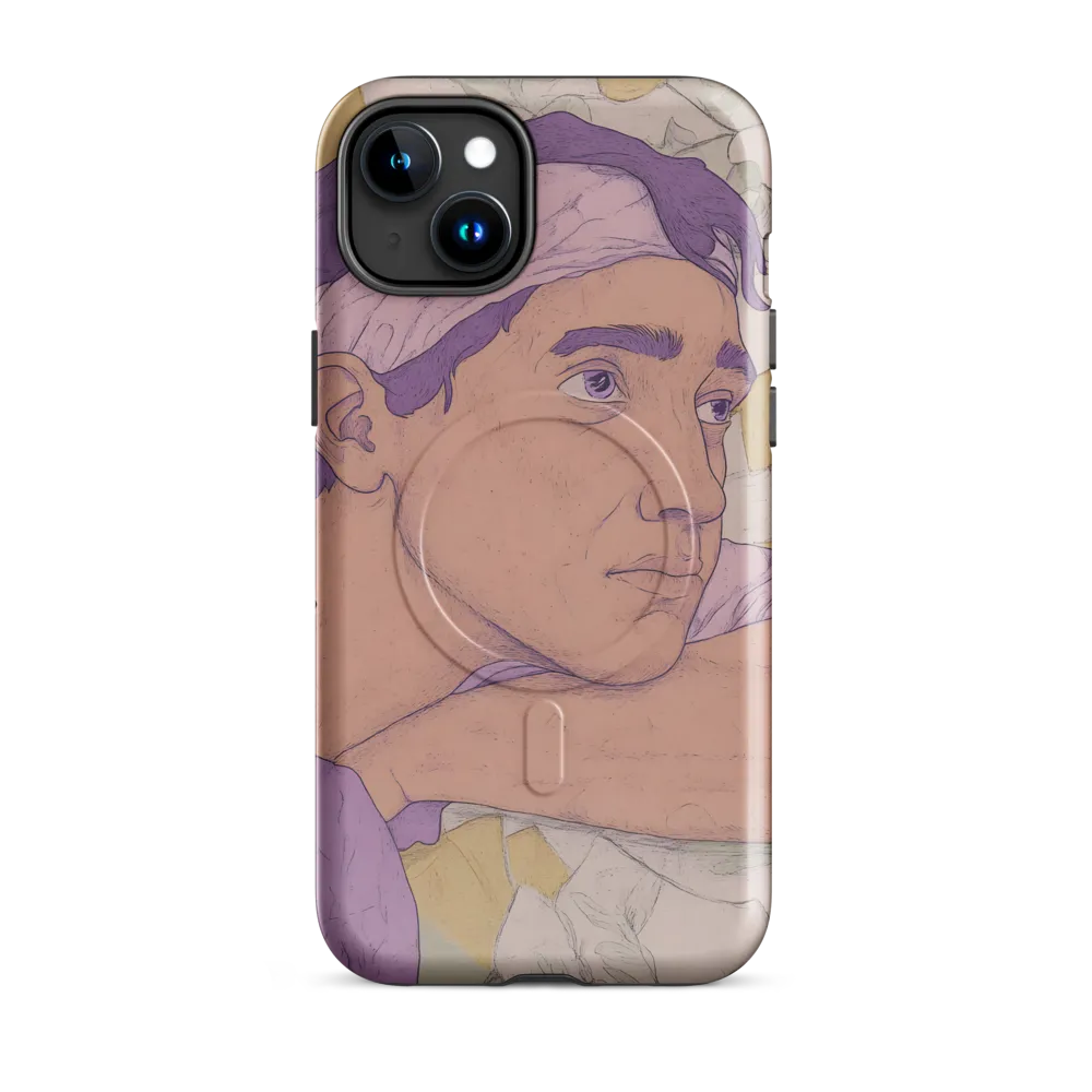 Contemplation in Pastel Hues | Phone Case |  15 Plus | MagSafe® Tough Case | Glossy