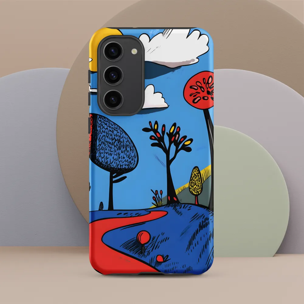 Whimsical Pathways Through a Colorful Landscape