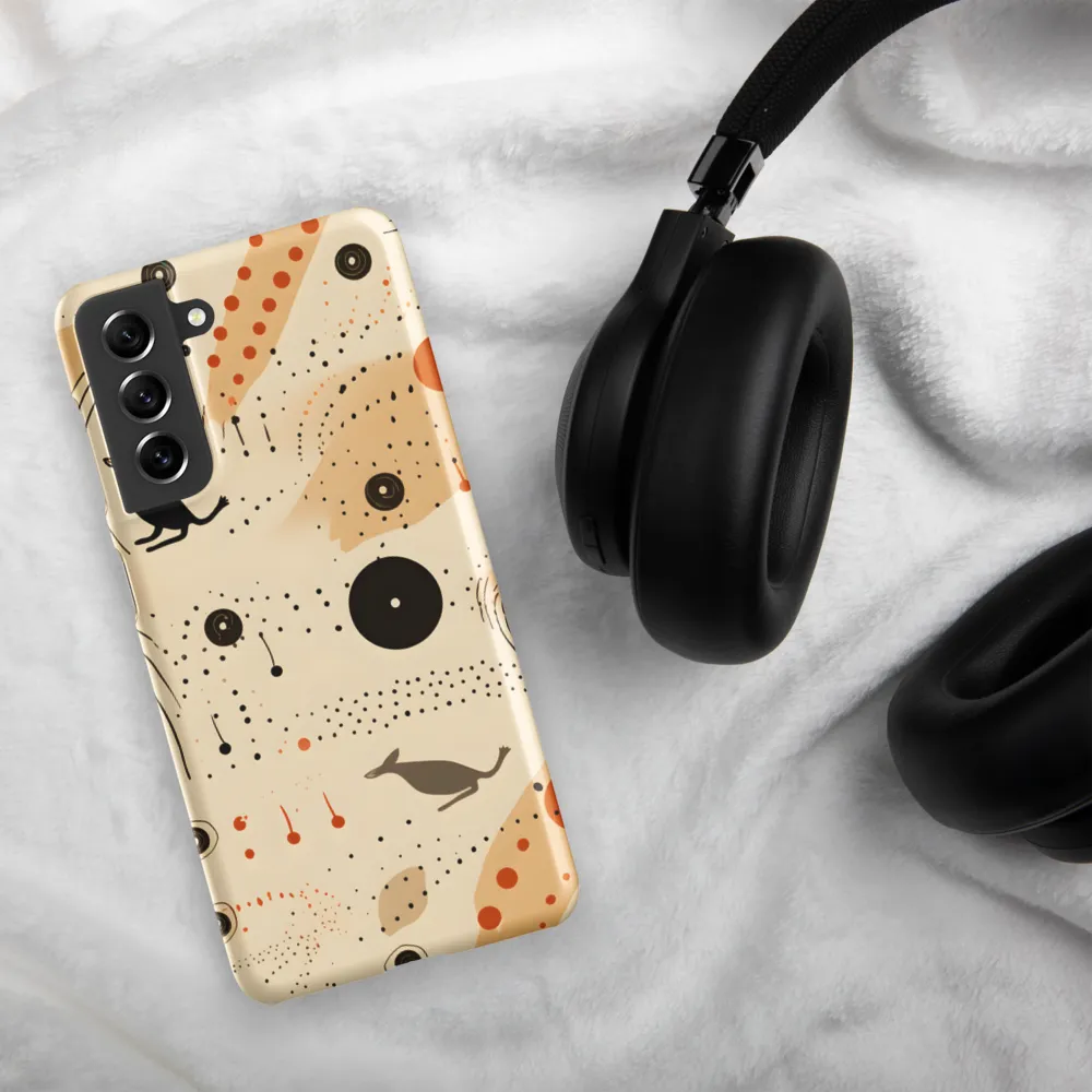 Playful Patterns in Earth Tones | Phone Case |  S21 | Snap Case | Matte
