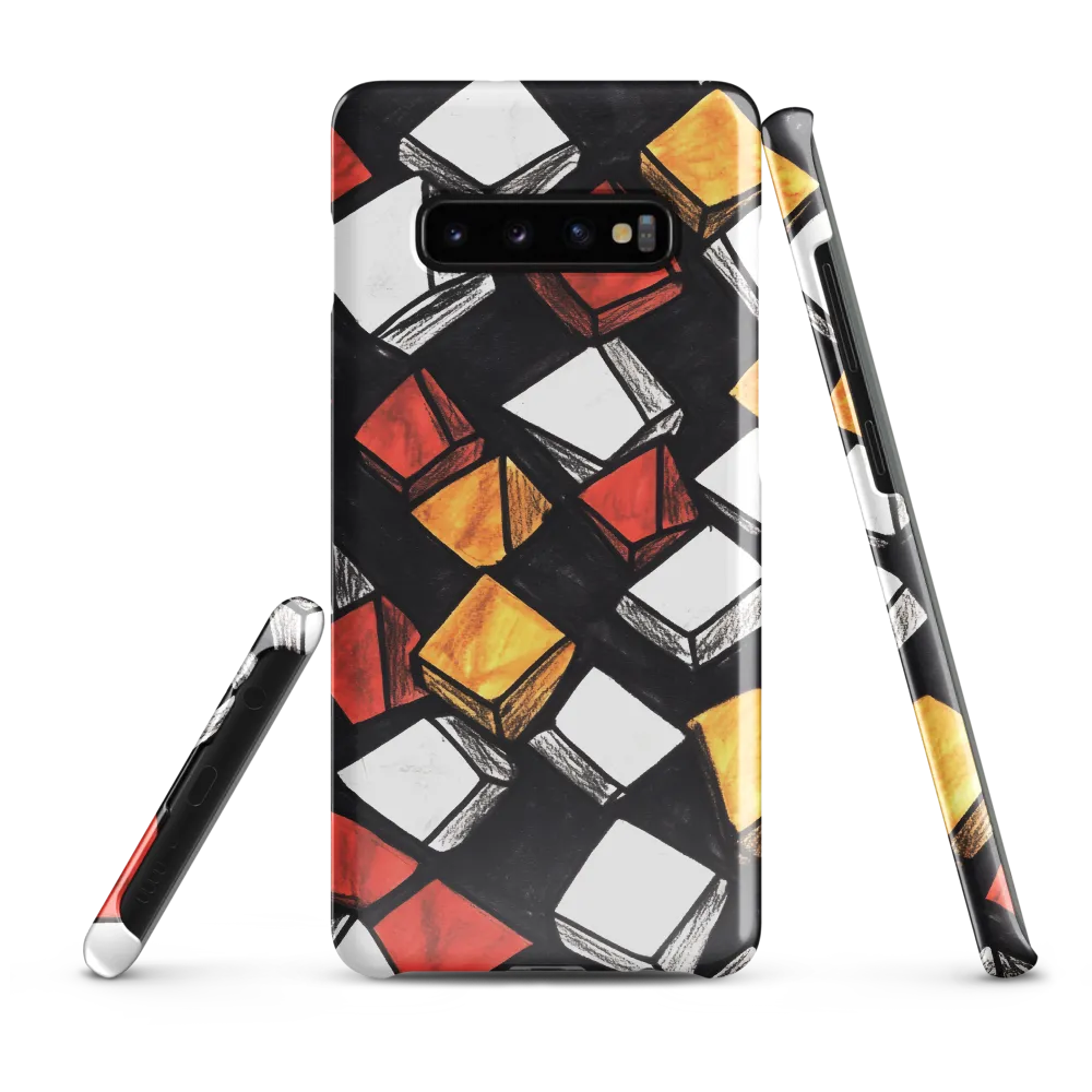 Dynamic Blocks | Phone Case |  S10 Plus | Snap Case | Glossy