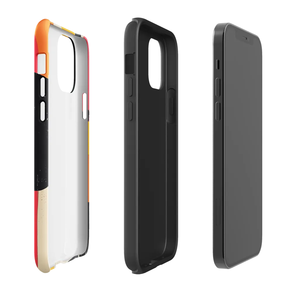 Colorful Curves: Numbers in Harmony | Phone Case |  12 Pro | Tough Case | Glossy