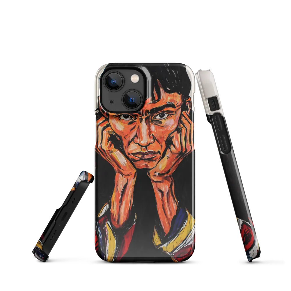 Contemplative Intensity: An Expressionist Portrait