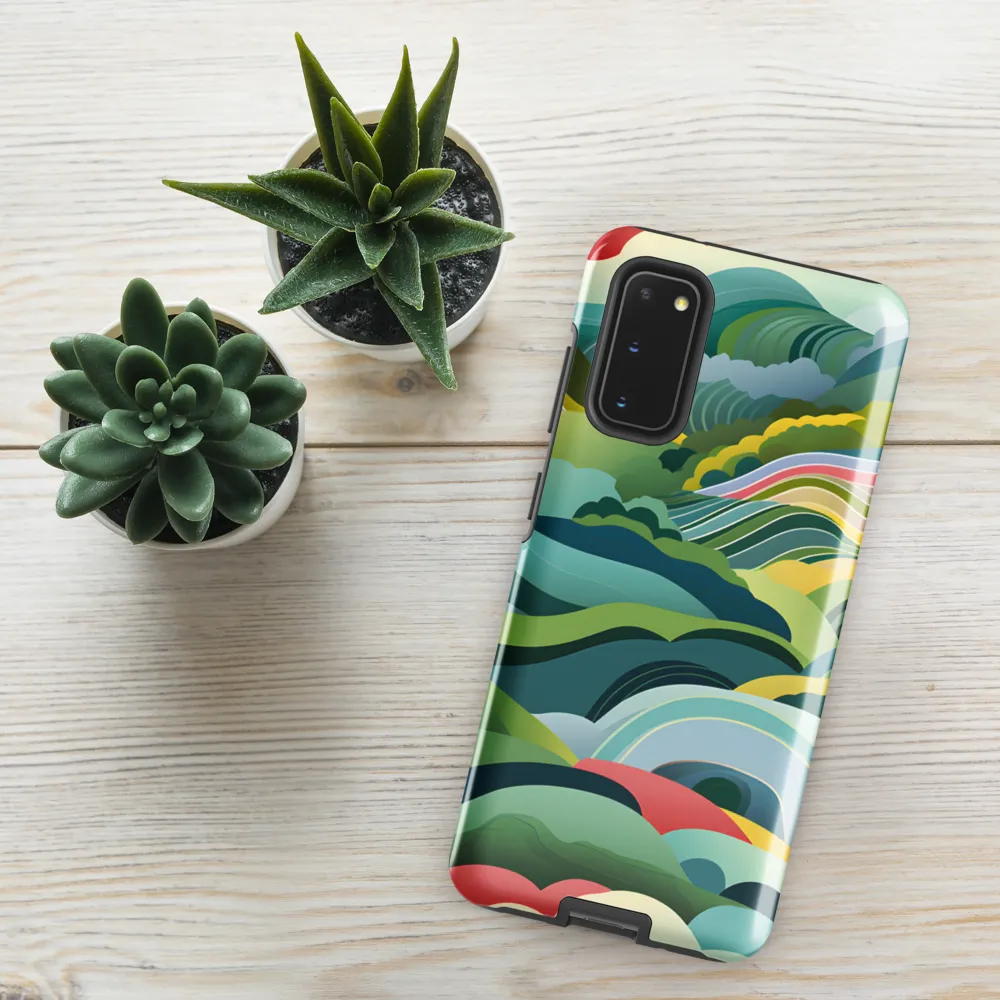 Waves of Serenity | Phone Case |  S20 | Tough Case | Glossy