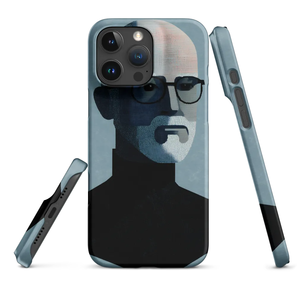 Minimalist Portrait of a Modern Man | Phone Case |  16 Pro Max | Snap Case | Matte