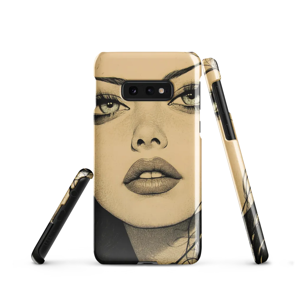 Enigmatic Gaze | Phone Case |  S10e | Snap Case | Glossy