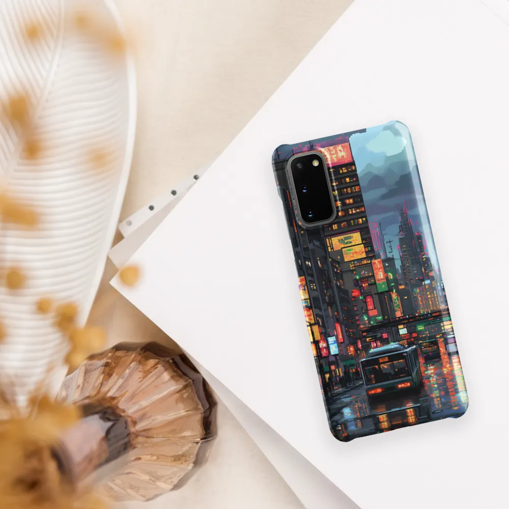 Neon Dreams: A Pixelated Urban Night