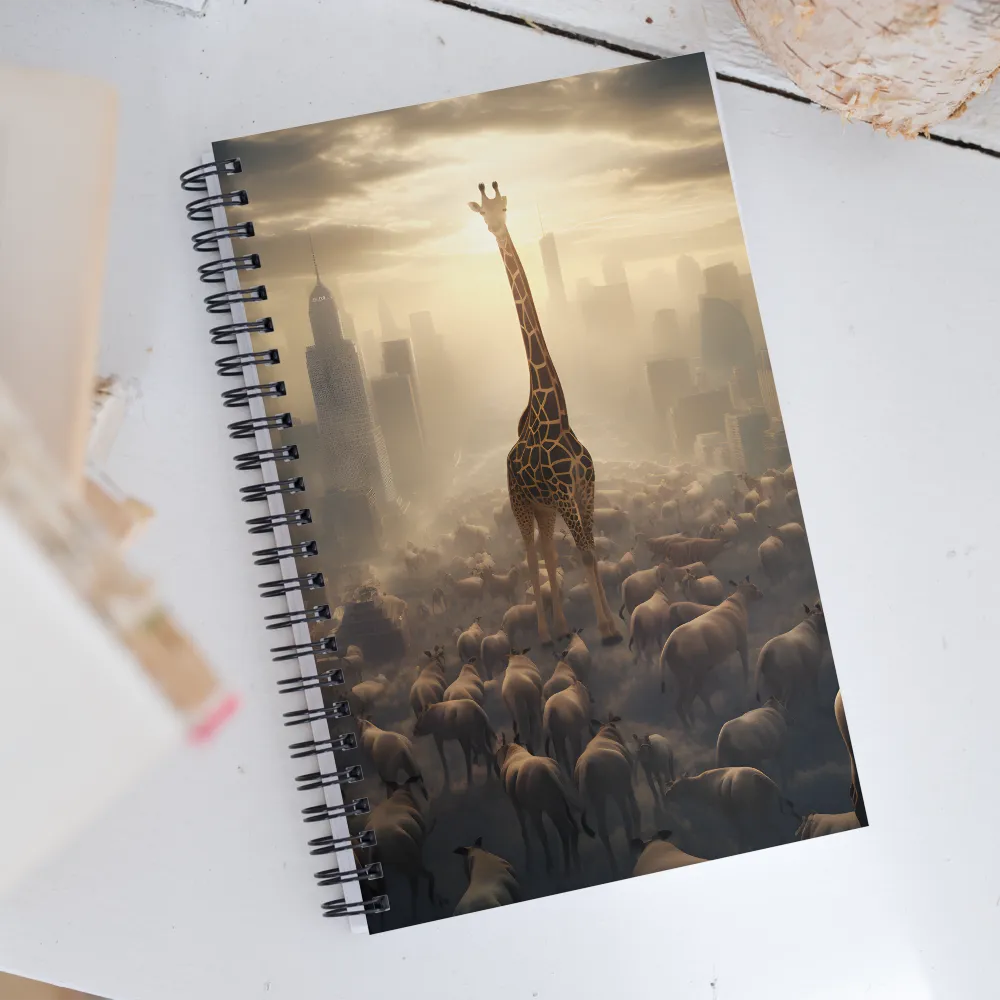 Urban Serengeti: A Giraffe's Perspective | Spiral Notebook