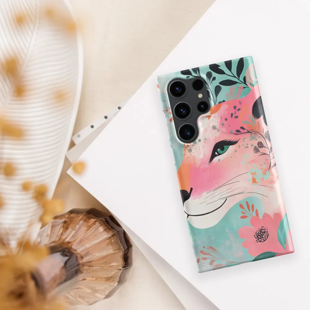 Whimsical Majesty: A Floral Lion