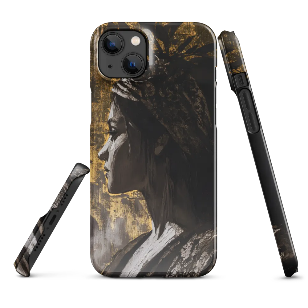 Golden Elegance: A Modern Profile Portrait