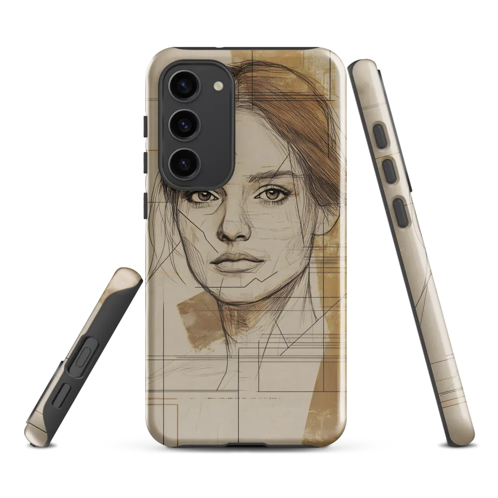 Geometric Elegance: A Modern Portrait