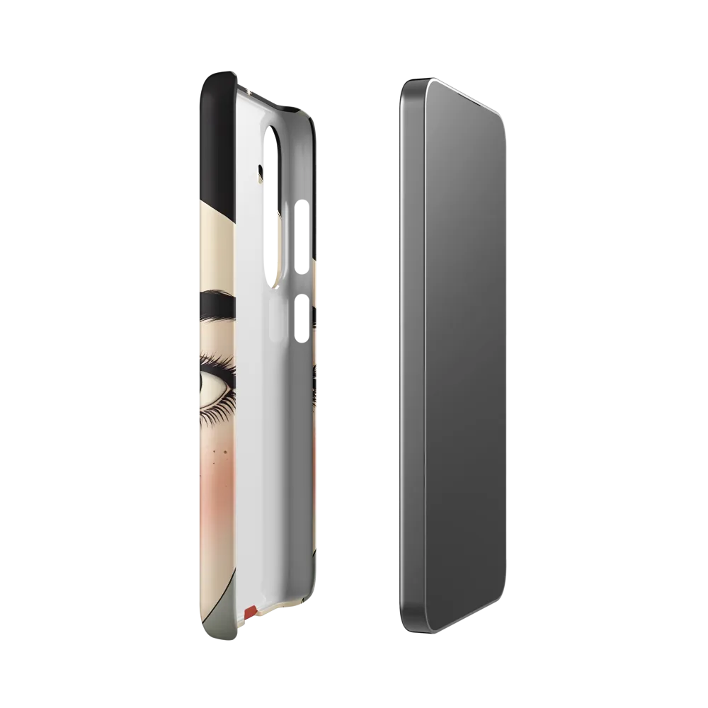 Serenity Captured: A Modern Portrait | Phone Case |  S24 | Snap Case | Matte
