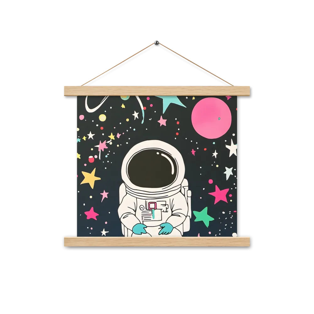 Cosmic Dreamer | Poster With Oak Wood Hanger | 14″×14″