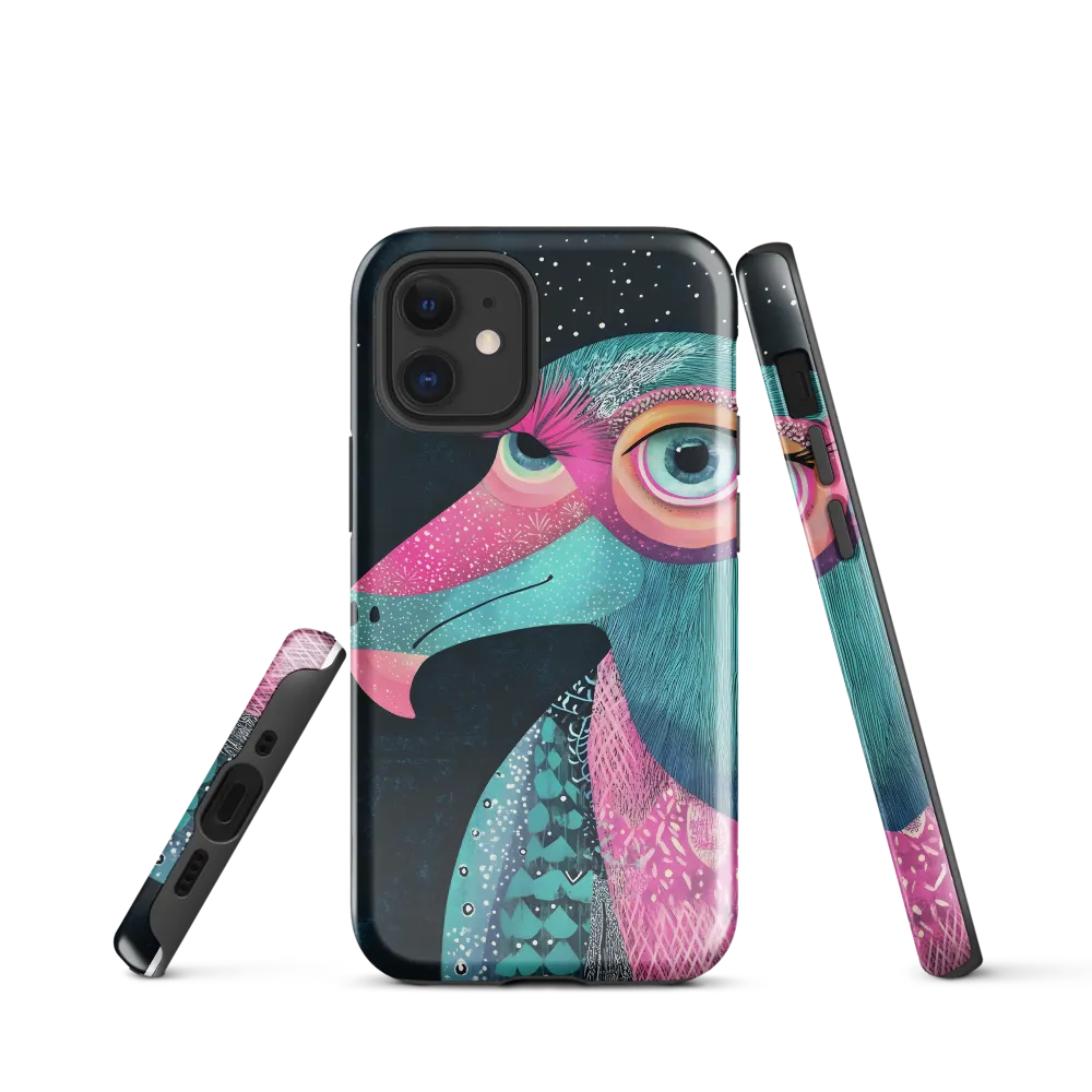 Whimsical Vulture: A Dance of Colors