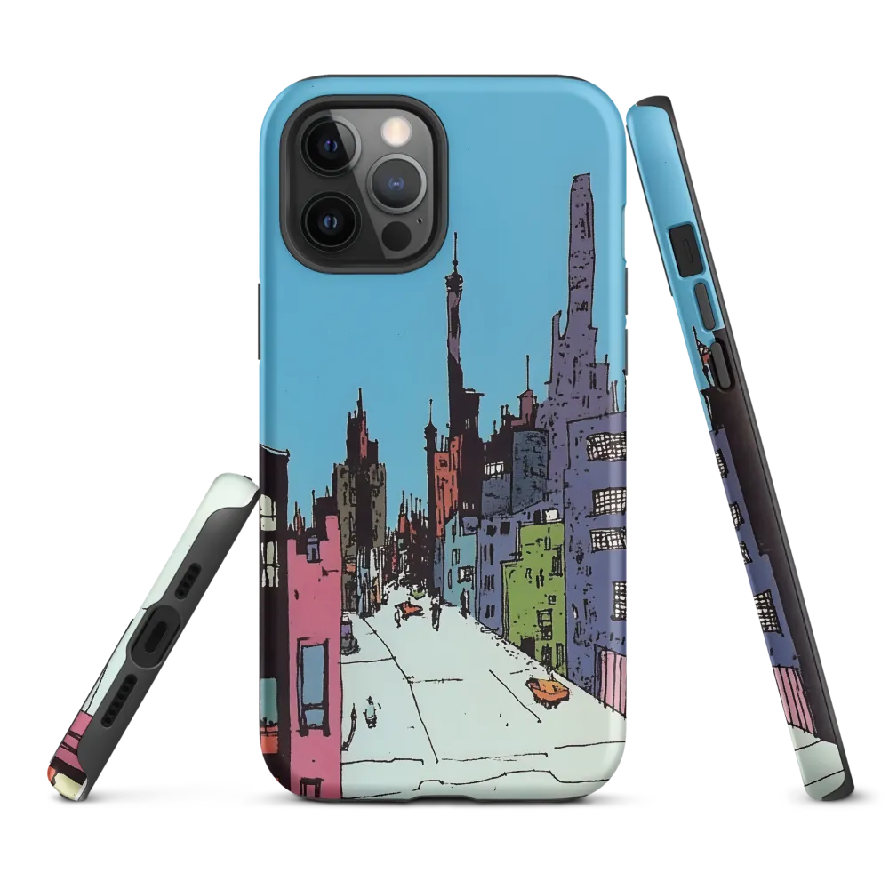 Vibrant Cityscape under the Moon