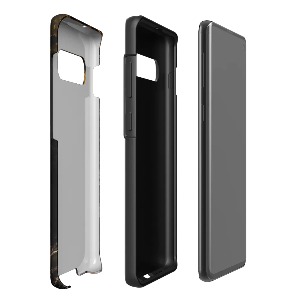 Golden Elegance: A Modern Profile Portrait