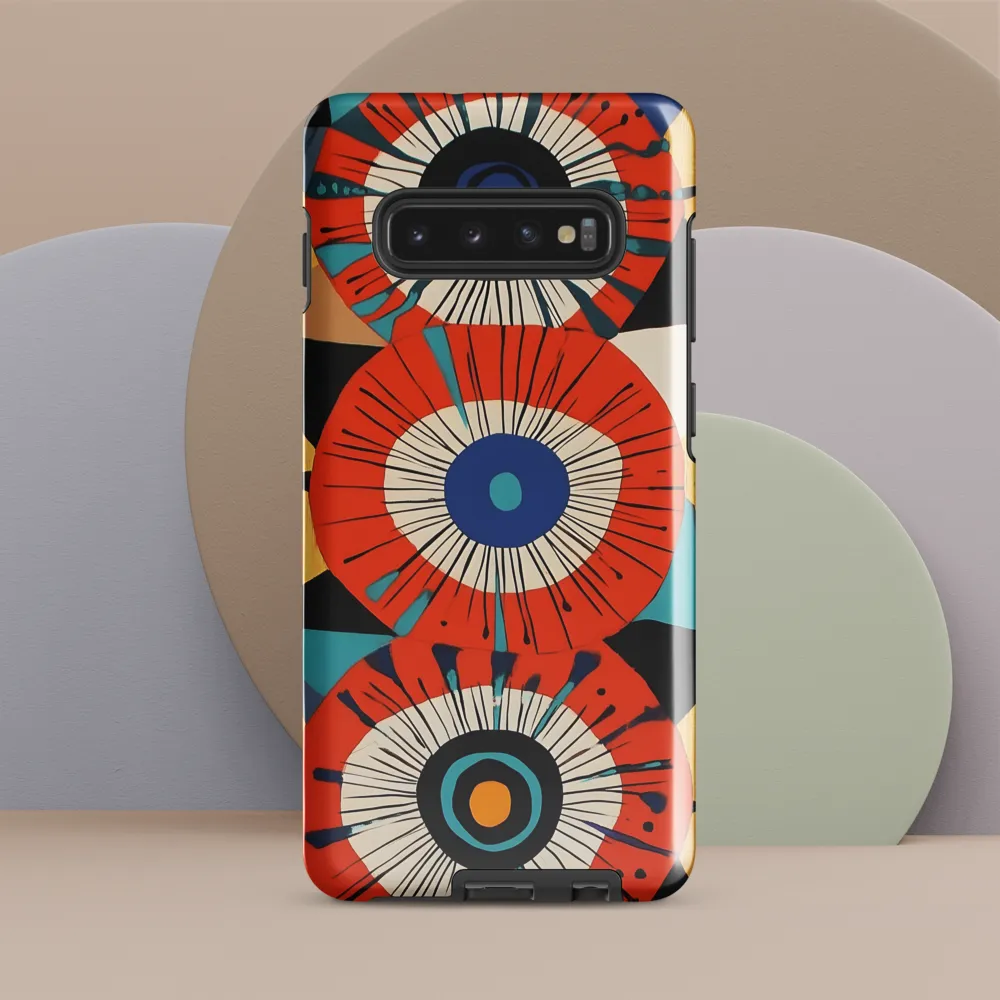 Vibrant Concentric Harmony | Phone Case |  S10 Plus | Tough Case | Glossy