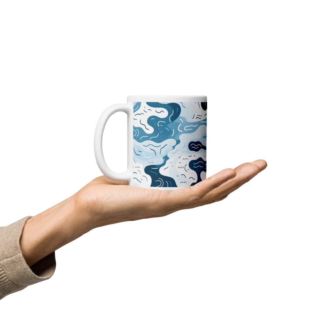 Flowing Waters: An Abstract Journey | Mugs | Multiple Sizes & Colors