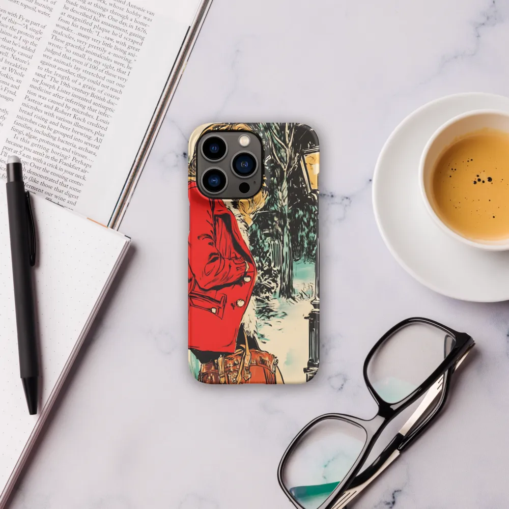 Winter Glamour in Red | Phone Case |  13 Pro | Snap Case | Matte
