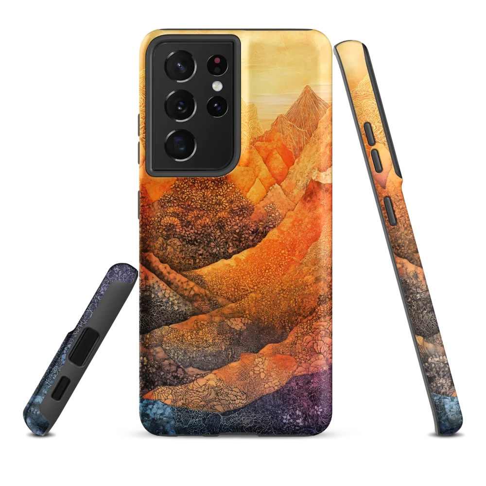 Serene Peaks of Color