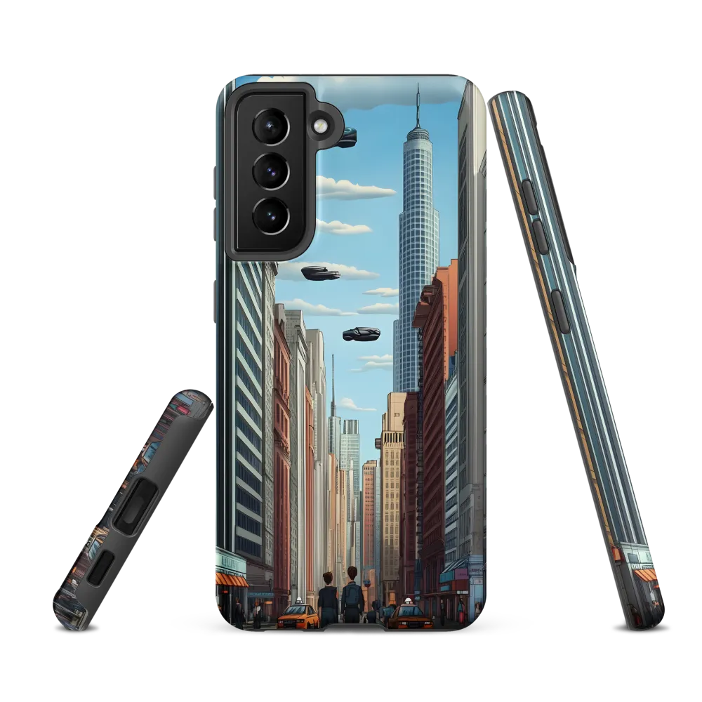 Futuristic Stroll through the Urban Skyline