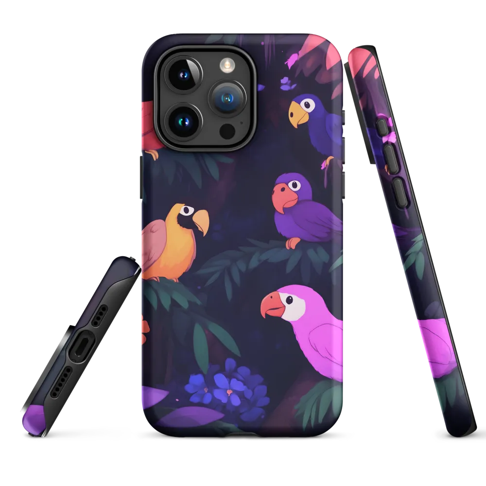 Tropical Parrot Playground | Phone Case |  15 Pro Max | Tough Case | Matte