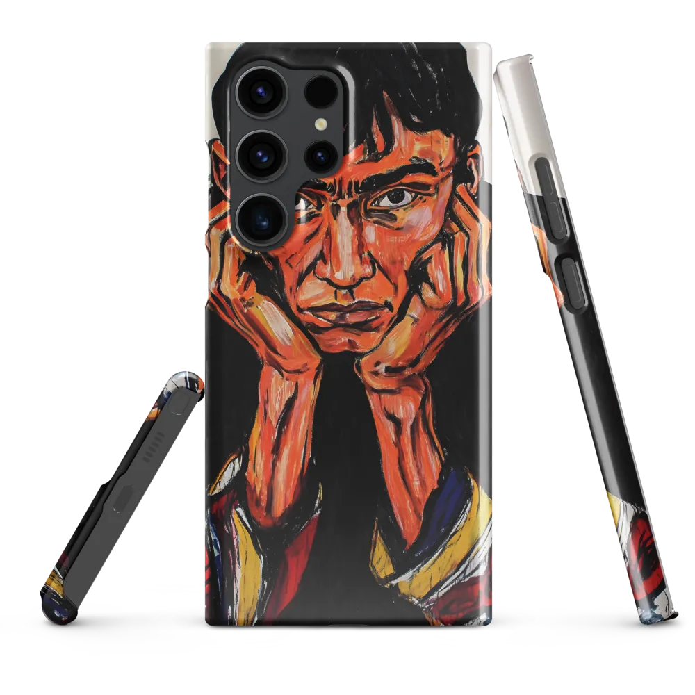 Contemplative Intensity: An Expressionist Portrait