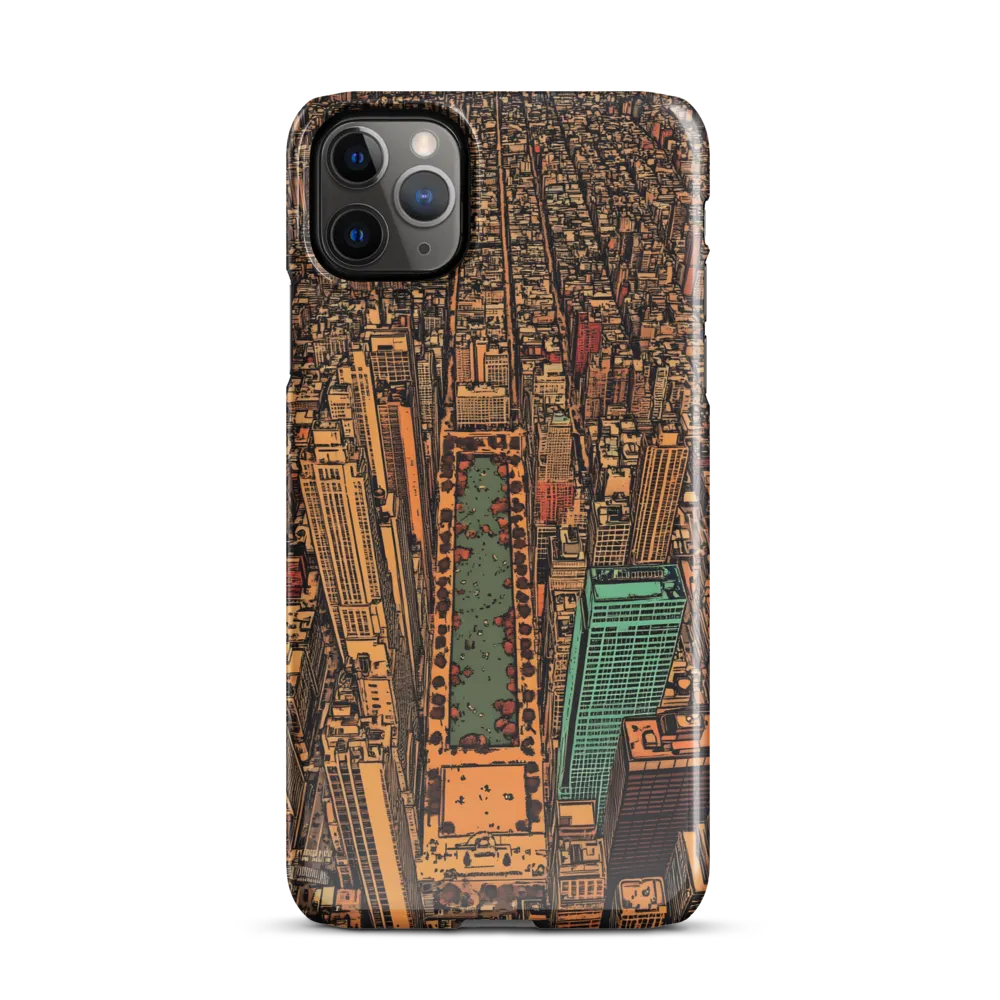 Urban Oasis: Aerial View of City Life | Phone Case |  11 Pro Max | Snap Case | Glossy