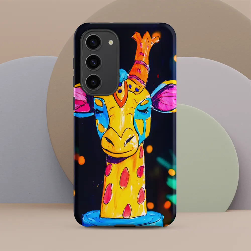 Whimsical Giraffe in Vibrant Colors | Phone Case |  S23 Plus | Tough Case | Matte