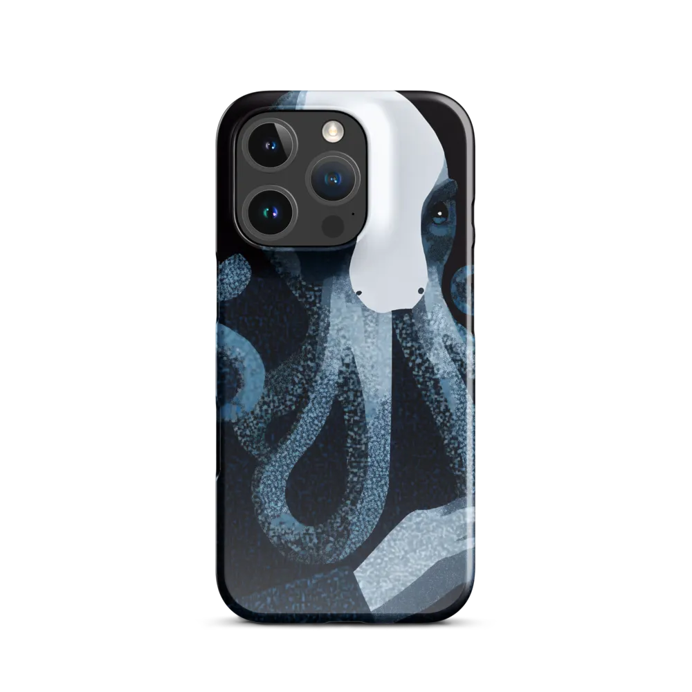 Octopoid Portrait in Blue and White