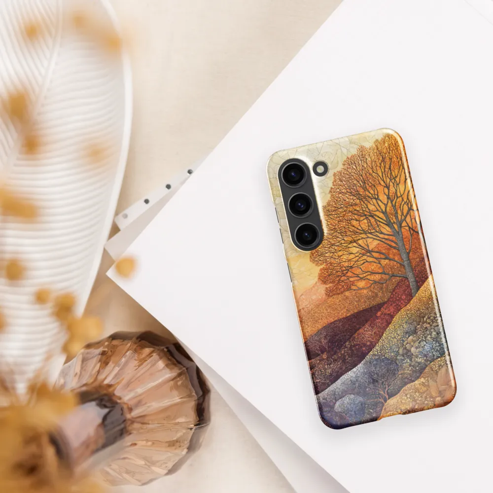 Amber Canopy on Patterned Hills