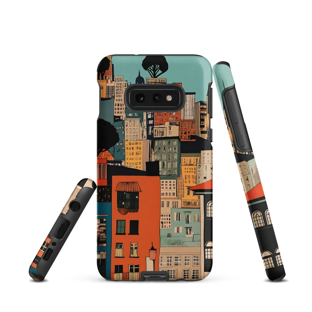 Urban Fusion: A Colorful Cityscape