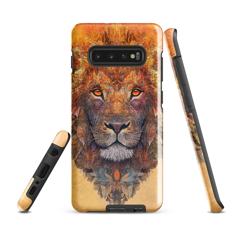 Royal Splendor: The Majestic Lion | Phone Case |  S10 Plus | Tough Case | Glossy