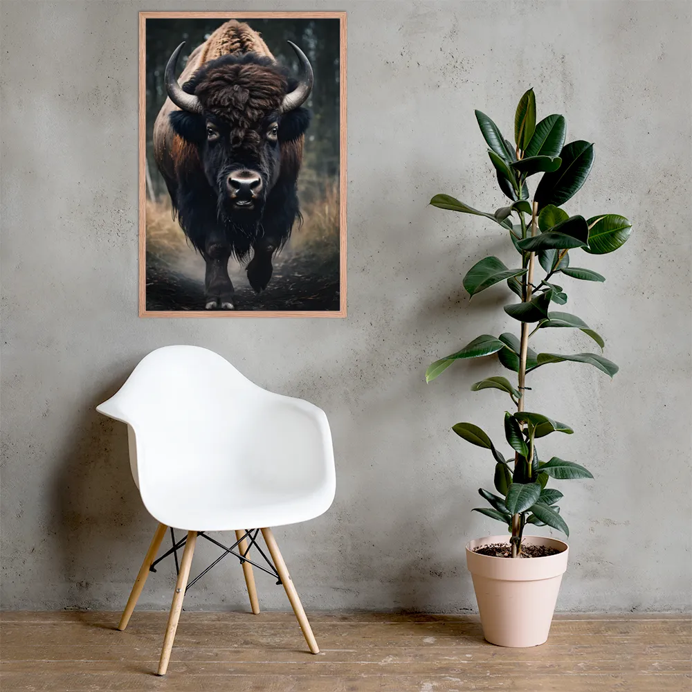 Majesty in the Wilderness | Poster with Red oak Frame | 24″×36″
