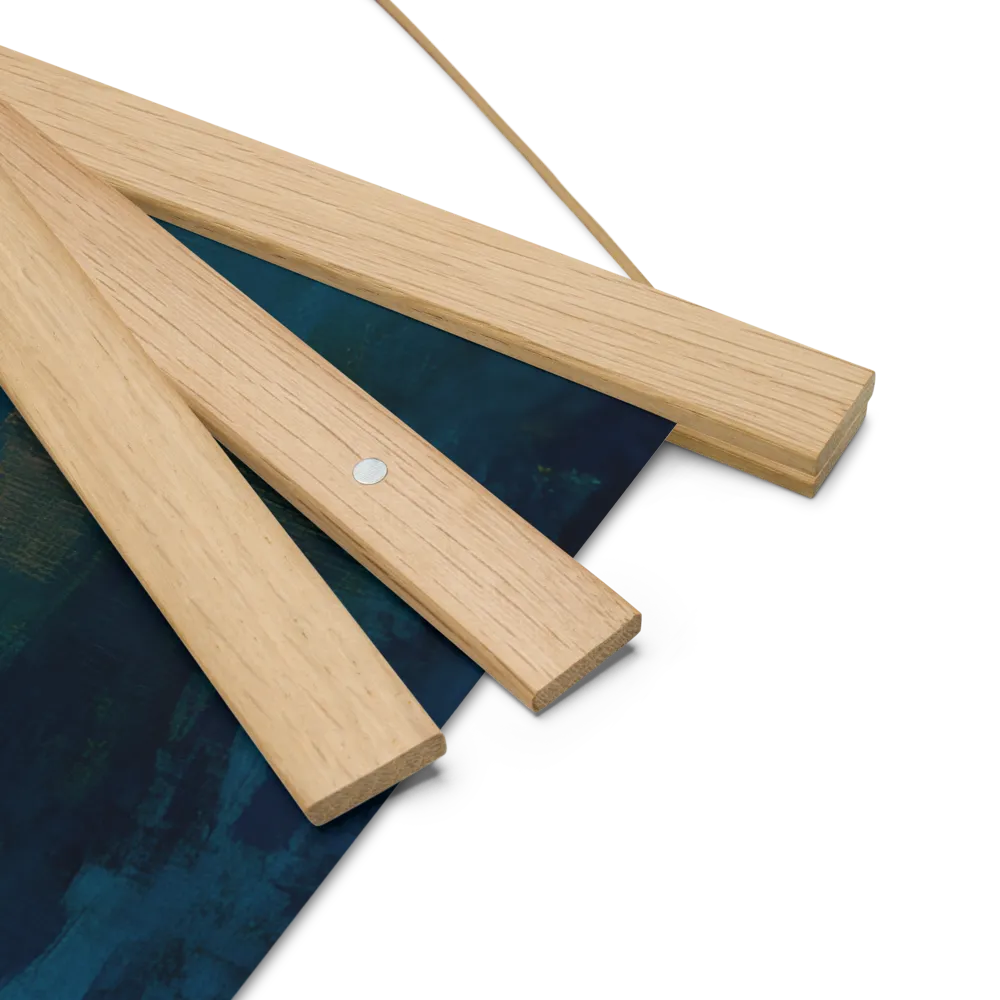Majestic Absurdity: The Hat-Wearing Bird | Poster With Oak Wood Hanger | 18″×18″