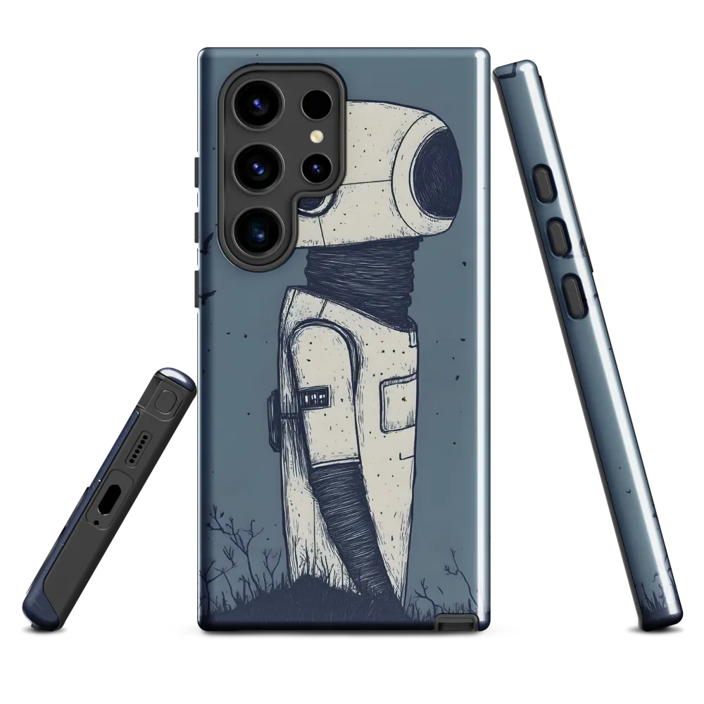 Contemplative Robot in a Barren Landscape