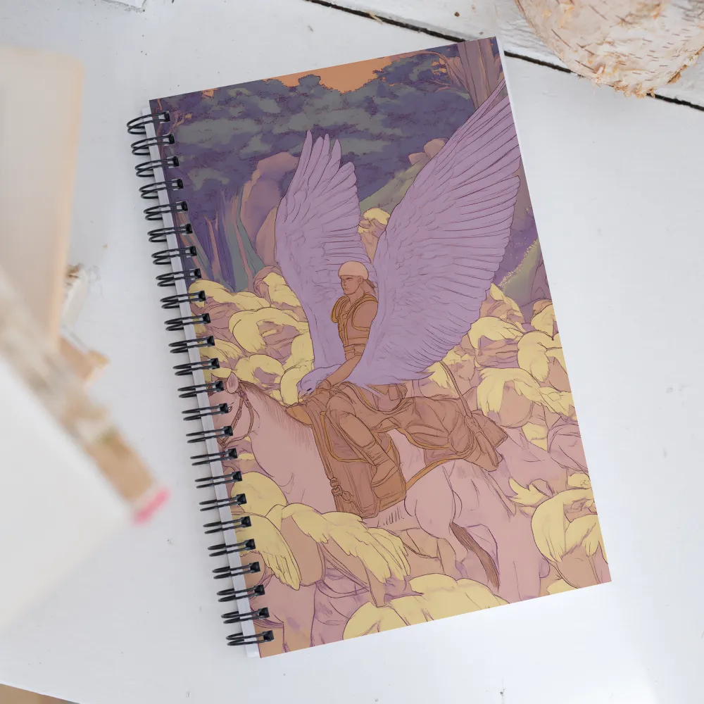 The Winged Guardian | Spiral Notebook